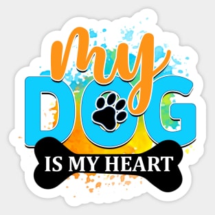 Pawsitively Hilarious: A Shirt for Dog Lovers Sticker